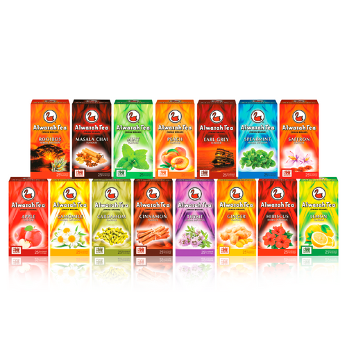 Alwazah Flavored Tea & Herbs Range