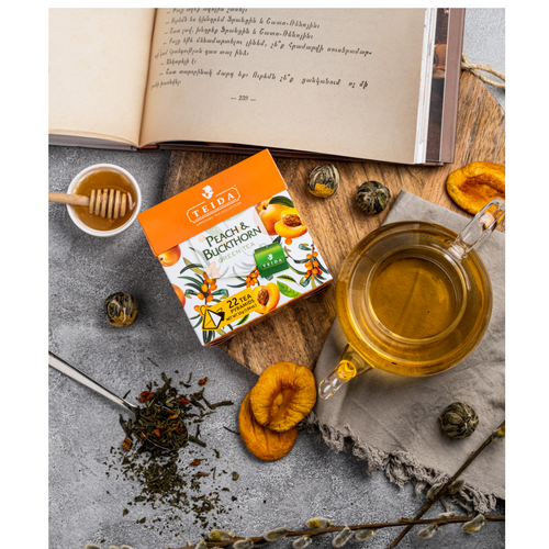 Green tea TEIDA™  Peach & Buckthorn 55 g Armenian Tea Collection