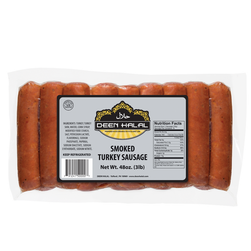 Deen Halal 3lbs Smoked Turkey Sausage