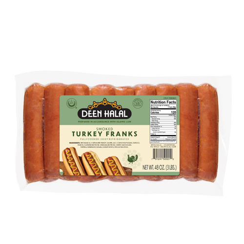 Deen Halal 3lbs Turkey Franks