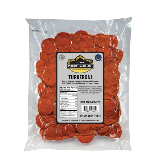 Deen Halal 2lbs Sliced Turkeroni