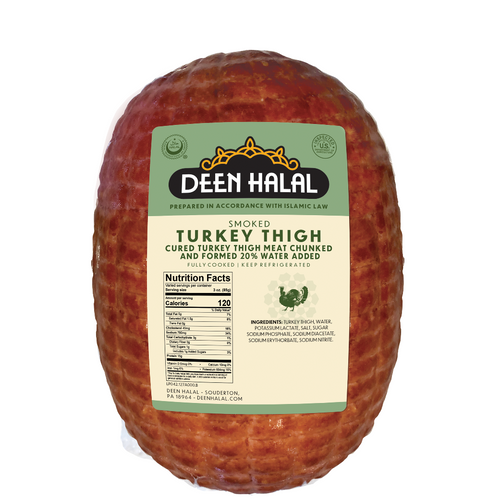Deen Halal Smoked Turkey Thigh