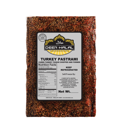 Deen Halal Turkey Pastrami Slab
