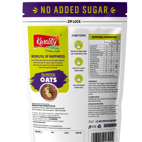 Protein Chocolate Oats