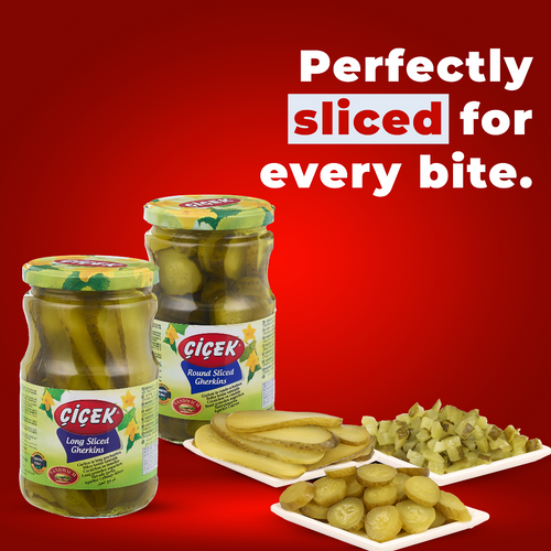 Fast Food Style Sliced Pickled Cucumbers