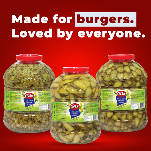 Fast Food Style Sliced Pickled Cucumbers