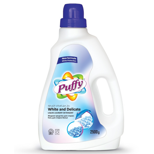 Puffy Liquid Laundry Detergent for white