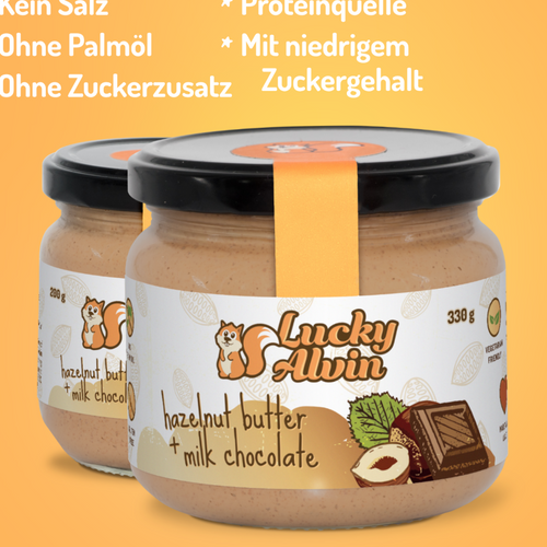 Lucky Alvin hazelnut butter + milk chocolate