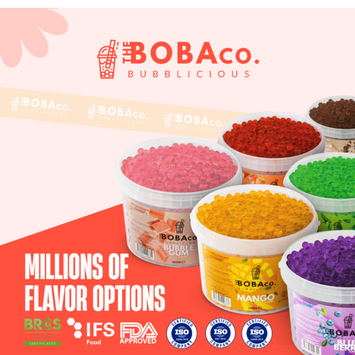 POPPING BOBA - BURSTING BOBA - BUBBLEGUM 3.4KG