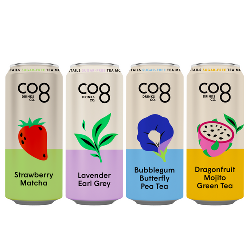 Strawberry Matcha - Sugar Free Sparkling Iced Tea