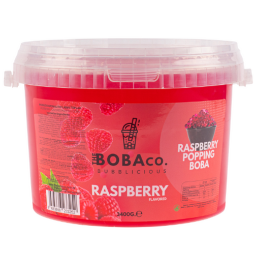 POPPING BOBA - BURSTING BOBA - RASPBERRY 3.4KG