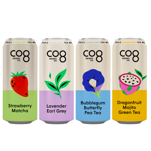 Butterfly Pea Tea Bubble Gum- Sugar Free Sparkling Iced Tea