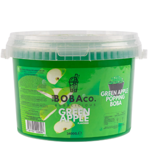 POPPING BOBA - BURSTING BOBA - GREEN APPLE 3.4KG