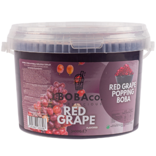 POPPING BOBA - BURSTING BOBA - RED GRAPE 3.4KG