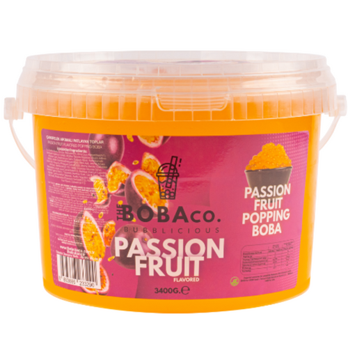 POPPING BOBA - BURSTING BOBA - PASSION FRUIT 3.4KG