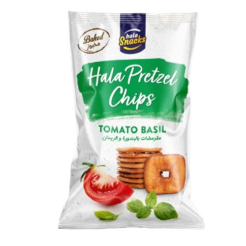 Hala Pretzels Chips Tomato Basil