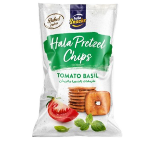 Hala Pretzels Chips Tomato Basil