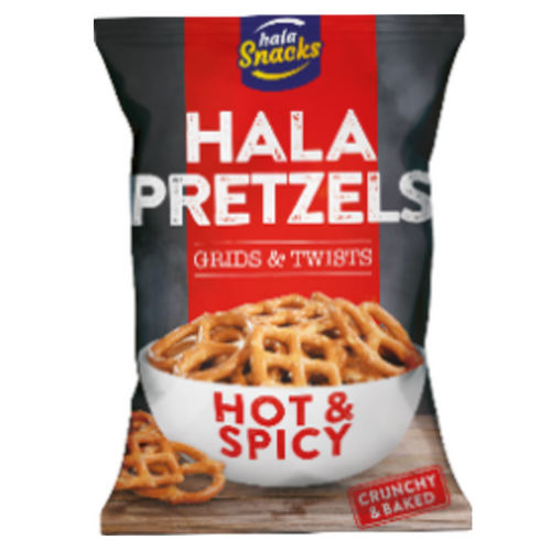 Hala Pretzels Grids and Twists Hot & Spicy