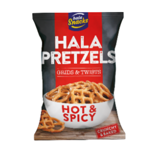 Hala Pretzels Grids and Twists Hot & Spicy