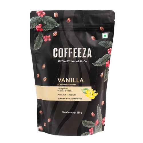 Vanilla Flavoured Arabica Ground Coffee