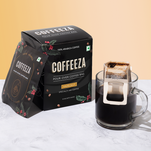 Hazelnut Flavoured Arabica Pour Over Coffee Bags