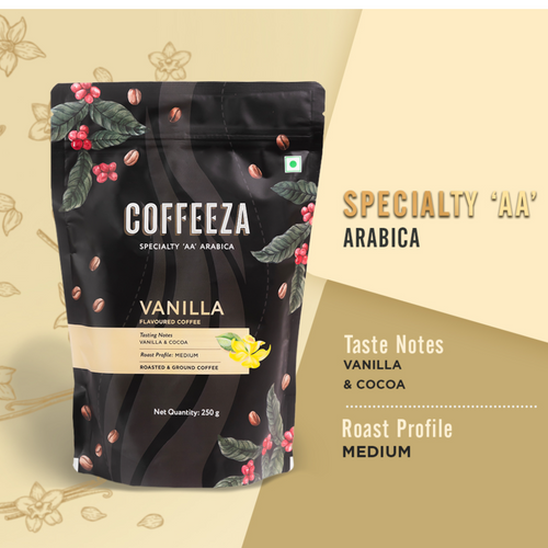 Vanilla Flavoured Arabica Ground Coffee