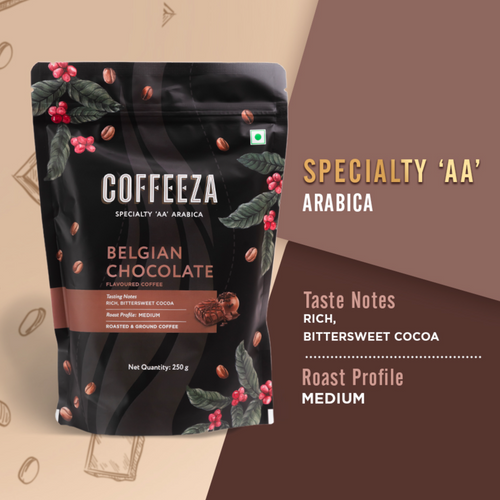 Belgian Chocolate Flavoured Arabica Ground Coffee