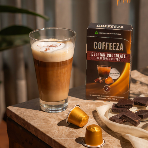 Belgian Chocolate Flavoured Coffee Capsules