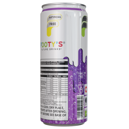 Footy's Sugar Free Grape Soda 300ml