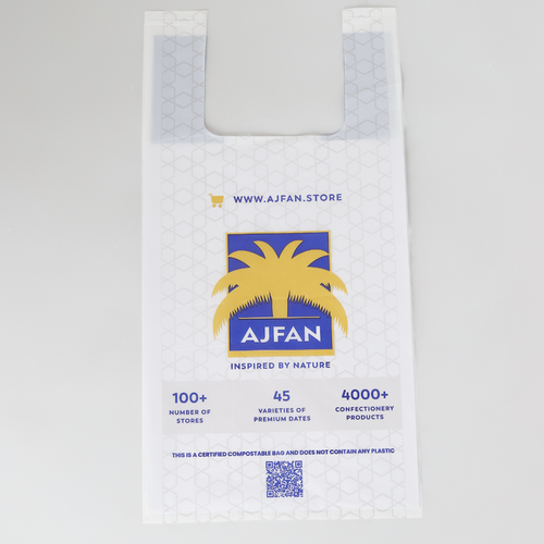 Compostable Printed Carry Bags