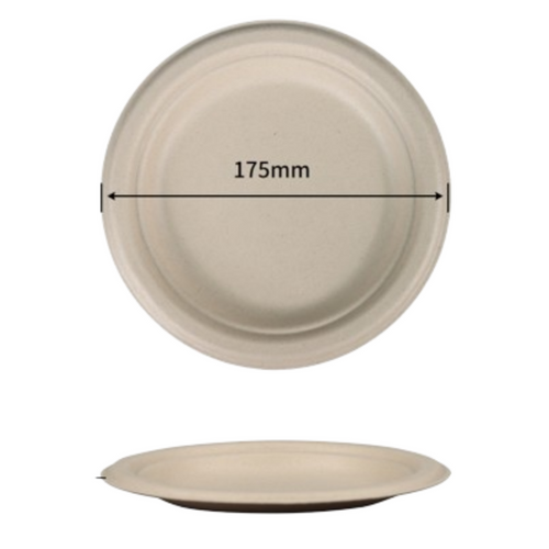 Eco Friendly Biodegradable Bagasse Sugarcane Round Plates