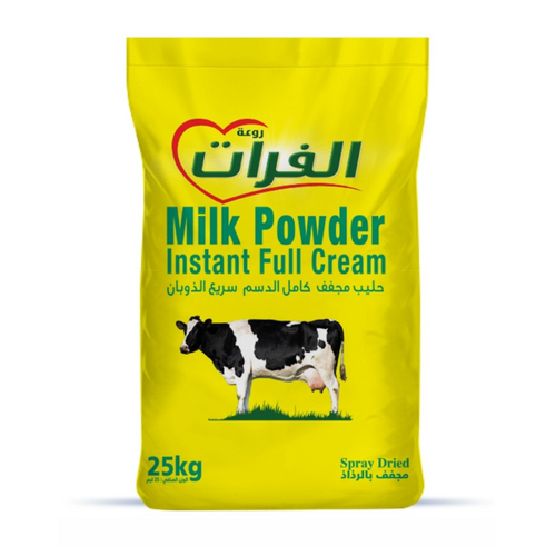 Rawat Al Furat - Instant Full Cream Milk Powder 25KG Bag