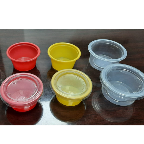 Plastic portion cups, plates, tubs, soup bowls, juice cups, hinged containers, microwavable containers, mushroom containers, paper cups, aluminium foil, cling film