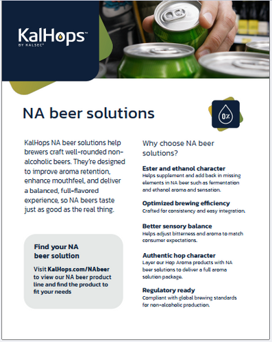 NA Beer: Kalsec NA Beer Solutions