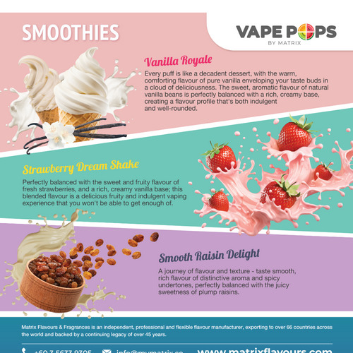 Flavours | Vape Pops by Matrix