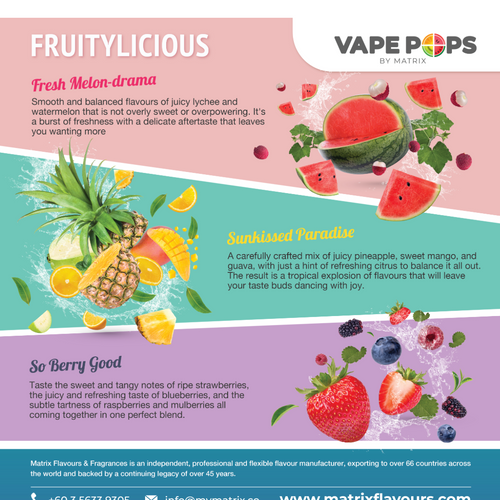 Flavours | Vape Pops by Matrix