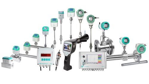 Measurement devices for compresses air and gases