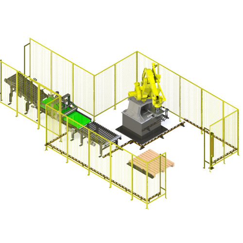 Robotic Line for Palletizing of Tetra Pak Cardboard Boxes