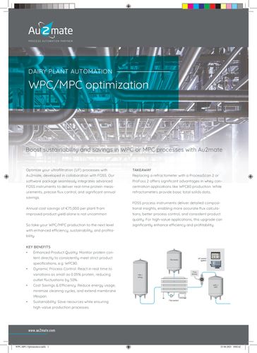Au2mate WPC-MPC Optimization