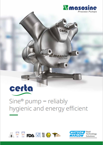 Certa - Sine Pump - Reliably Hygienic and Energy Efficient
