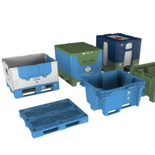 Crates, plastic pallets, IBCs