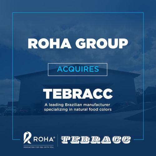 ROHA Acquires Tebracc to Strengthen Natural Colors Leadership