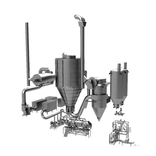 Automated processing lines for the powder production.