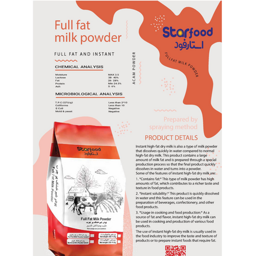 Full fat milk powder