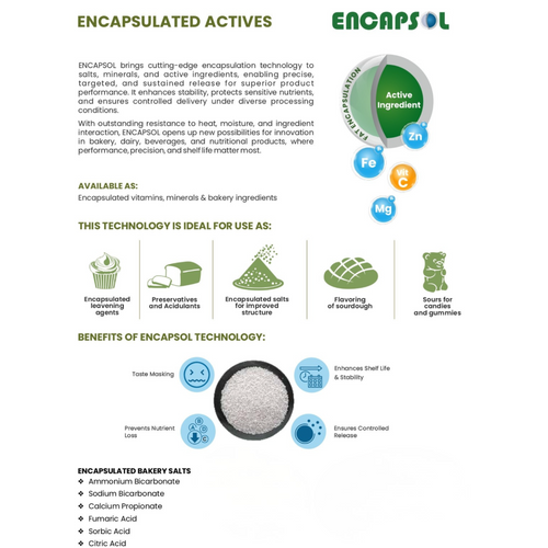Encapsol Encapsulated Salts and Acids