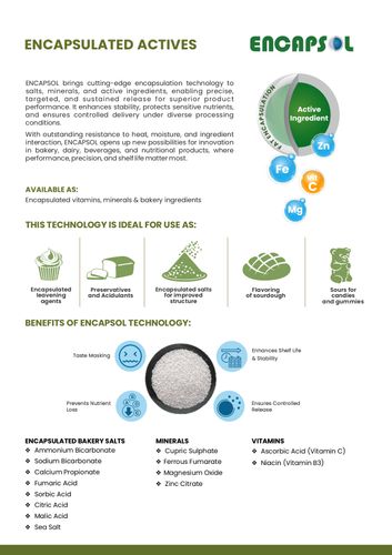 Encapsulated Salts and Acids