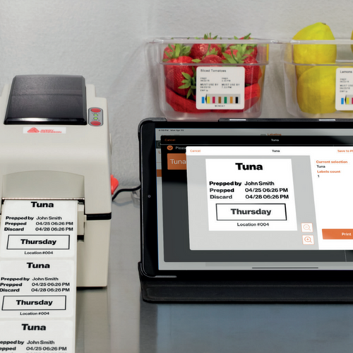 AD Go Ops Mobile App - Food Label Printing