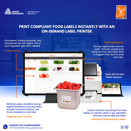 AD Go Ops Mobile App - Food Label Printing
