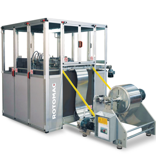 MODEL 805: Automatic Metal Tear Edge Machine For Applying Metal Serrated Knives To The Cartons