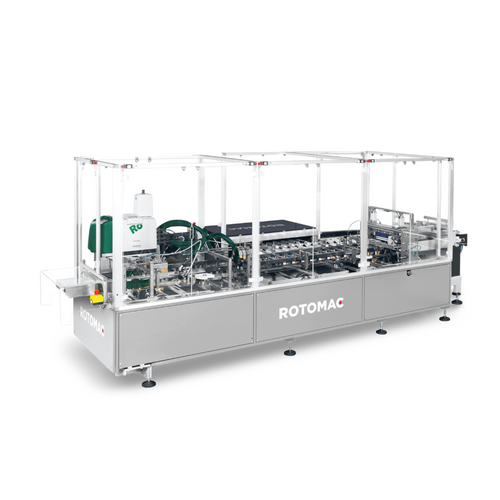 MODEL 705: Side Loading, High Speed Cartoning Machine For Household Use Rolls